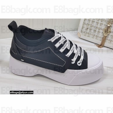 JW Anderson Leather and Canvas Low-Top Sneakers 02 2021