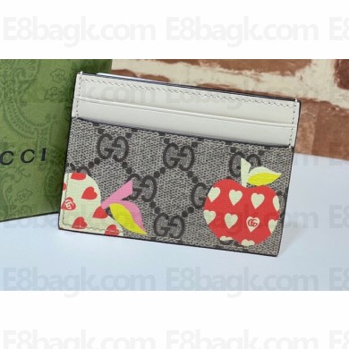 Gucci Les Pommes Card Case Wallet 663923 Apple Print 2021