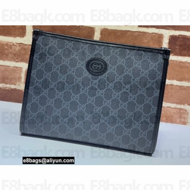 Gucci Beauty case bag with Interlocking G 672956 Black 2021