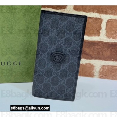 Gucci Long wallet with Interlocking G 672947 Black 2021