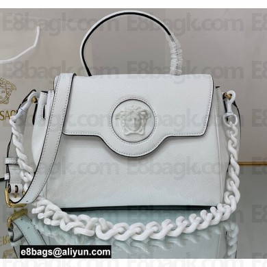 Versace La Medusa Medium Handbag White 2021