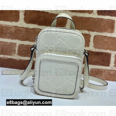 Gucci GG Embossed Mini Bag 658553 White 2021