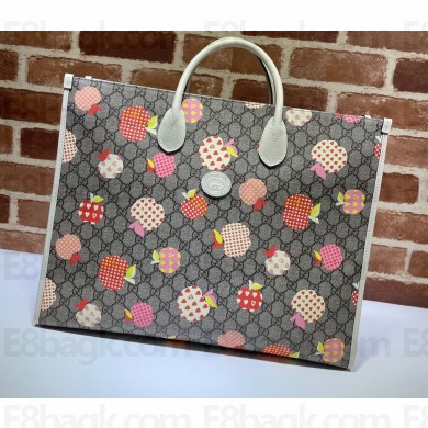 Gucci Les Pommes Large Tote Bag 659980 Apple Print 2021