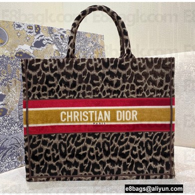 Dior Book Tote Bag in Multicolor Mizza Embroidery Brown 2021