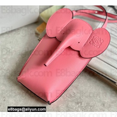 Loewe Elephant Pocket Bag in Classic Calfskin Pink