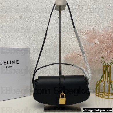 Celine CLUTCH ON STRAP Bag Black in Smooth calfskin