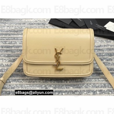 Saint Laurent Solferino Medium Satchel Bag In Box Leather 634305 Beige