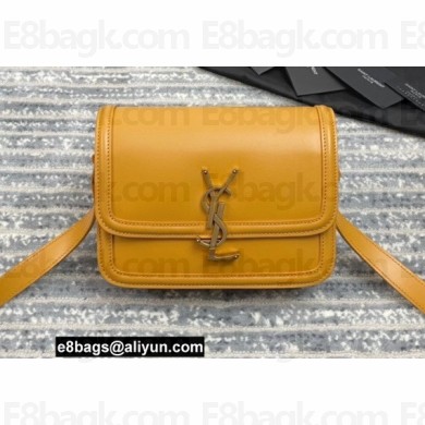 Saint Laurent Solferino Small Satchel Bag In Box Leather 634306 Yellow 02