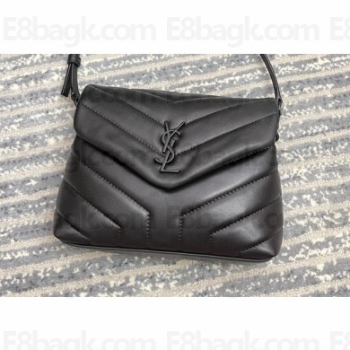Saint Laurent Loulou Toy Bag in Matelassé "y" Leather 467072 Black