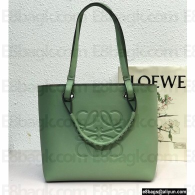 Loewe Small Anagram Tote Bag in Classic Calfskin Light Green