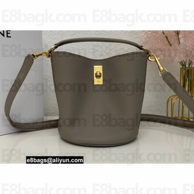 Celine Teen Bucket 16 Bag in Calfskin Gray