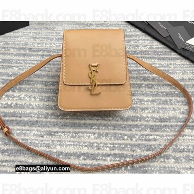 Saint Laurent kaia north/south satchel Bag in vegetable-tanned leather 668809 Brown