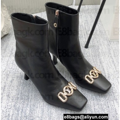 Louis Vuitton Heel 7cm Rotary Ankle Boots Black 2021