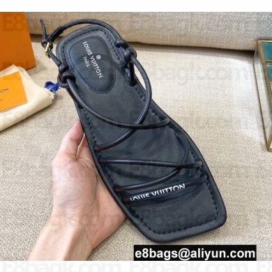 Louis Vuitton Nova Flat Sandals Black 2021