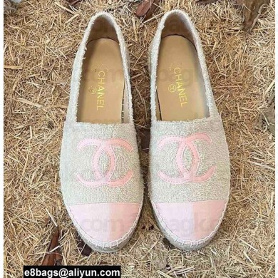 Chanel Tweed and Fabric CC Logo Espadrilles G29762 Beige 2022