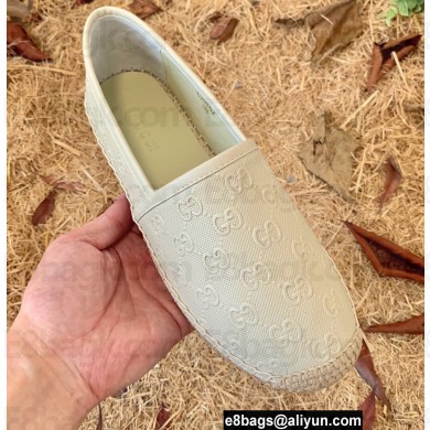 Gucci GG Leather Espadrilles Beige 2022