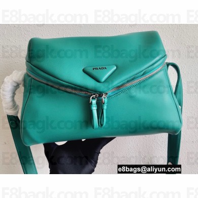 Prada Padded Nappa Leather Signaux Bag 1BC165 Peacock Blue 2021