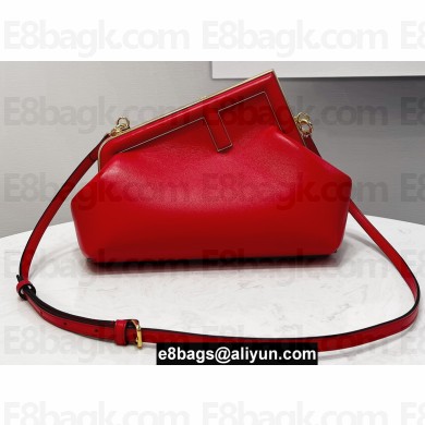 Fendi First Small Leather Bag Red 2021