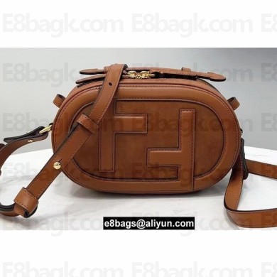 Fendi Leather and Suede Mini Camera Case Bag Brown 2021