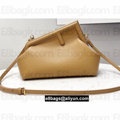 Fendi First Small Leather Bag Apricot 2021