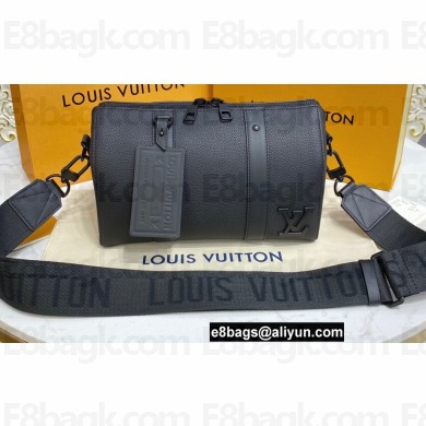 Louis Vuitton City Keepall Bag M59255 Black Aerogram Leather