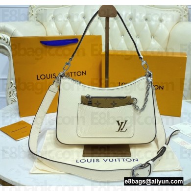 Louis Vuitton Epi Leather Marelle Bag M80688 Quartz White 2021