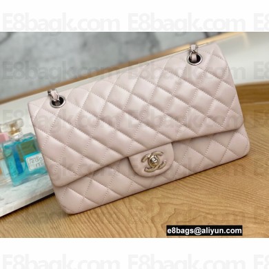 Chanel Medium Classic Flap Bag 1112 Lambskin Light Pink 2022