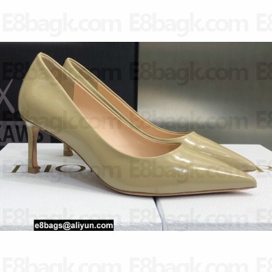 Dior Heel 6.5cm Brushed Calfskin Essence Pumps Beige 2022