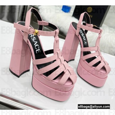 Versace Heel 15.5cm Platform 6cm La Medusa Sandals Pink 2022