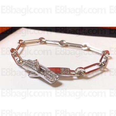 Hermes Kelly Bracelet Silver