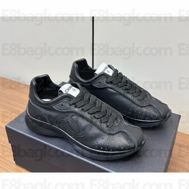 Chanel Calfskin Sneakers G46252 black 2024 
