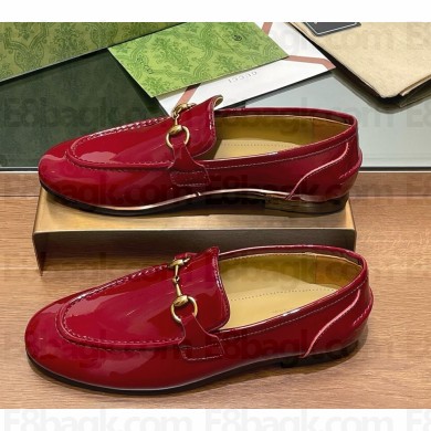 Gucci Women's Jordaan loafer 786016 red patent leather 2024