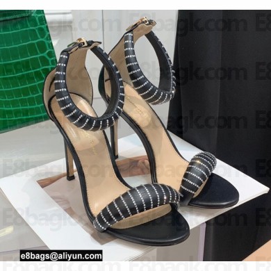 Gianvito Rossi Heel 10.5cm BIJOUX Sandals Black/Crystal 2022