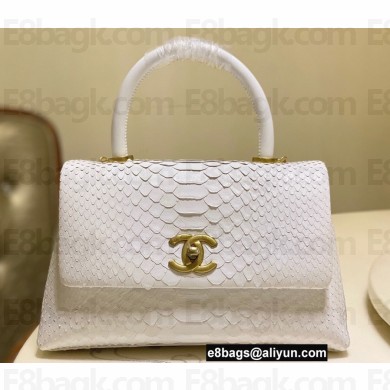 Chanel Python Coco Handle Small Flap Bag with Top Handle 26