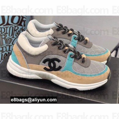 Chanel CC Logo Suede Calfskin Sneakers 05 2022