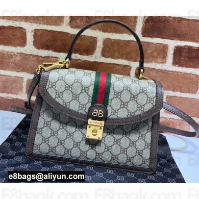 Gucci x Balenciaga The Hacker Project Small Handbag 680119 GG Canvas Beige 2022