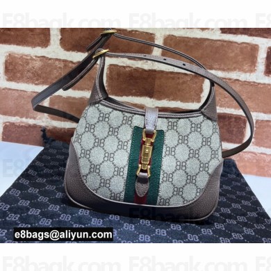Gucci x Balenciaga The Hacker Project Mini Hobo Bag 680132 GG Canvas Beige 2022