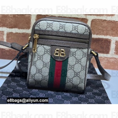 Gucci x Balenciaga The Hacker Project Shoulder Zip Bag 680129 GG Canvas Beige 2022