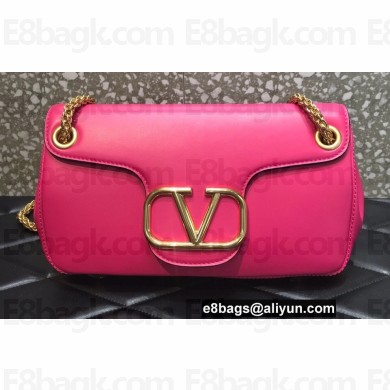 Valentino Stud Sign Nappa Shoulder Bag Pink 2022
