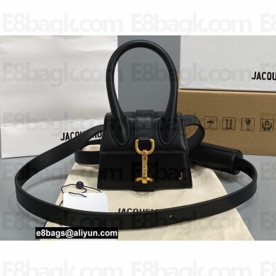 Jacquemus Le Chiquito Montagne Mini sac en cuir Bag Leather Black