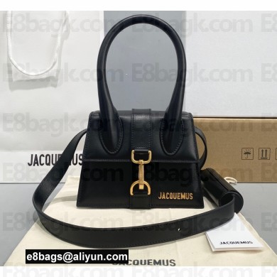 Jacquemus Le Chiquito Montagne moyen Petit sac en cuir Bag Leather Black