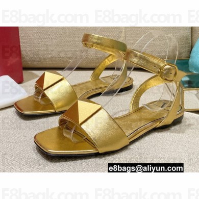 Valentino ONE STUD Flat sandals Gold 2022