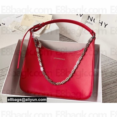 Givenchy Small Moon Cut Out Bag in Leather Red