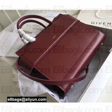 Givenchy Horizon Mini/Small Leather Bag Burgundy