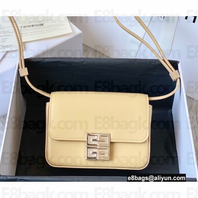 Givenchy Small 4G Bag in Box Leather Light Yellow