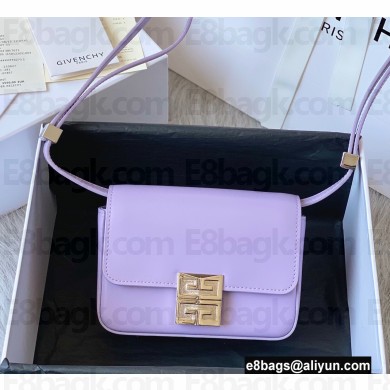 Givenchy Small 4G Bag in Box Leather Lilac