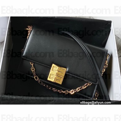 Givenchy Medium 4G Bag in Box Leather with Chain Black/Gold