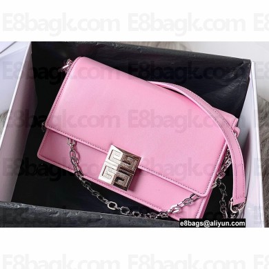 Givenchy Medium 4G Bag in Box Leather with Chain Pink