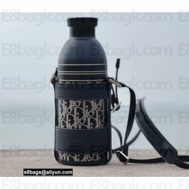 Dior Aqua Bottle Holder Black with Shoulder Strap