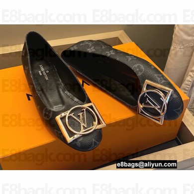 Louis Vuitton Dauphine Madeleine Ballerinas Monogram Canvas Black